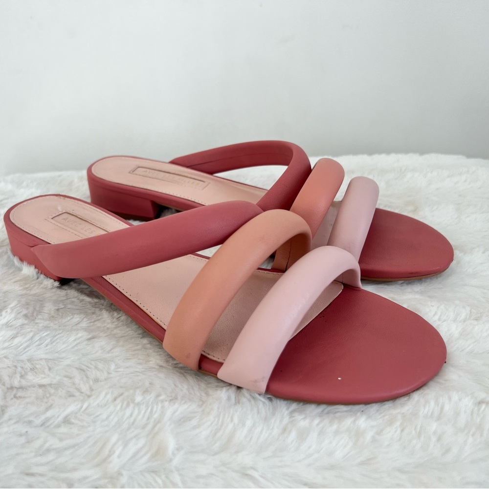 Avec Les Filles Sandals Pink Strap size 8 Flat